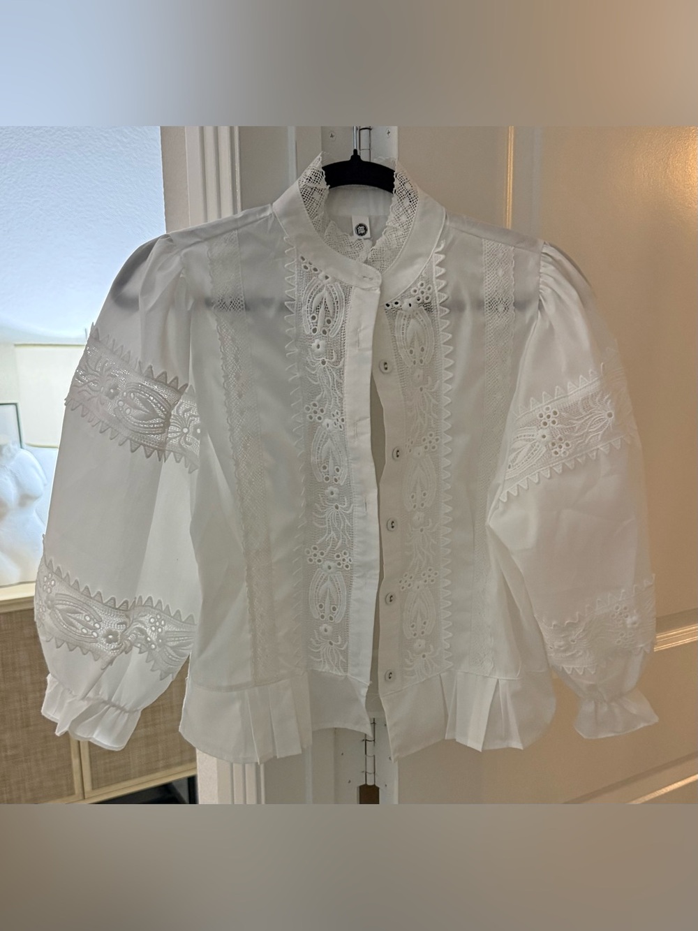 White Embroidery Top